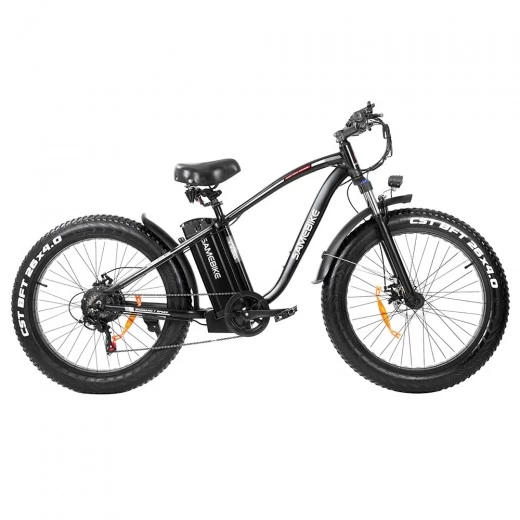 

SAMEBIKE YY26 26'' Inch Fat Tire Electric Mountain Bike - 750W Brushless Geared Motor & 15Ah Battery