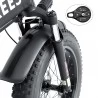 FAFREES F7 20 * 4,0 Inch dikke banden opvouwbare elektrische fiets - 250W Motor & 10 Ah Lithium-Ion batterij