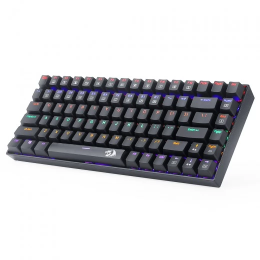 

Redragon K629-KB 75% Rainbow LED Backlight Mechanical Gaming keyboard 84 key Blue Switch