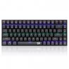 Redragon K629-KB 75% Regenbogen LED-Hintergrundbeleuchtung Mechanische Gaming-Tastatur Mit 84 Tasten