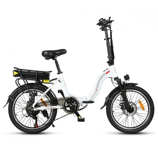 

Samebike JG20 20 Inch Tire Foldable Electric Moped Bike - 350W Motor & 10Ah Battery