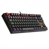 Redragon K552 Rainbow Backlight TKL Mechanical Keyboard Compact 88 Keys AZERTY FR Layout Red Switch