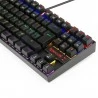 Redragon K552 Rainbow Backlight TKL Mechanical Keyboard Compact 88 Keys AZERTY FR Layout Red Switch