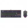 Redragon S113-KN Gaming Toetsenbord Muis Combo, Rainbow toetsenbord, AZERTY Franse lay-out en RGB Gaming muis
