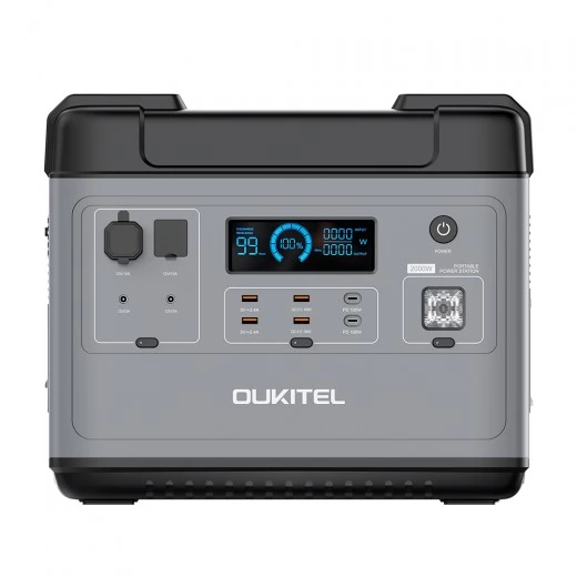 OUKITEL P2001E Ultimate 2000Wh/2000W Portable Power Station with Super Fast Recharge for Outdoor Indoor Workshop