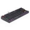 Redragon K552 Rainbow Backlight TKL Mechanical Keyboard Compact 88 Keys QWERTZ German Layout Red Switch