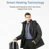NINETYGO Smart Heated Parka, 3 Heating Zones, 4 Heating Levels, Carbon Nanotube Heating Film IPX4 Waterproof