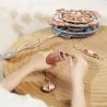 ROBOTIME LC701 Romantic Note Wall Clock Mechanical Gear 3D Wooden Puzzle Kit, 231Pcs