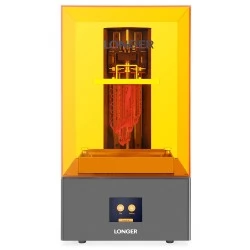 Langere oranje 4k hars 3D-printer, 10,5/31.5um resolutie, parallelle UV-verlichting, dubbele z-as, voeringgids, 118*66*190 mm