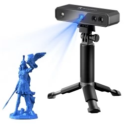 Revopoint MINI 3D Scanner, Blaulicht, Präzision 0,02 mm, MINI Dual-Axis Turntable Combo – Premium Edition