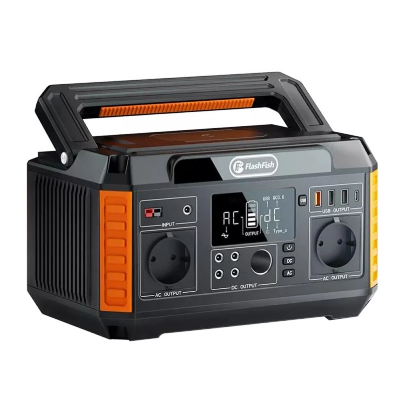 FlashFish P60 560W/520Wh Portable Power Station Solar Generator