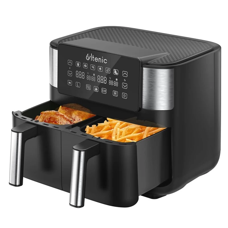 Clear View Two-Basket Air Fryer 9-QT – Foxko