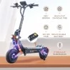 OBARTER D5 12 inch dikke banden opvouwbare elektrische scooter - 2 * 2500W motor & verwisselbare 35Ah batterij voor 60-120 km