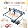 SCULPFUN S30 Pro Max 20W Laser Engraver Cutter, Automatic Air-assist, 0.08x0.1mm Laser Focus 32-bit Motherboard, 410x400mm
