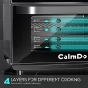 Calmdo CD-AF25EU 1800W 25L extra grote luchtfriteuse broodrooster oven, 12 vooraf ingestelde functies, 4-laags grill