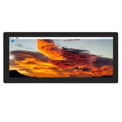 Waveshare 12.3inch LCD Capacitive Touch Screen, 1920*720 HDMI IPS, Toughened Glass Panel