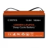 CHINS Smart 12V 100AH LiFePO4 Battery, Built-in 100A BMS Low Temperature Heating Bluetooth APP Monitors Battery SOC Date