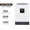 DAXTROMN 5KW Off Grid Solar Inverter, 48V DC 80A MPPT Solar Charger, 145VDC PV Input Pure Sine Wave, Support Parallel