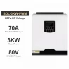 DAXTROMN 3KW Off Grid Solar Inverter, 24V DC 70A PWM Charger, 80VDC PV Input Pure Sine Wave Inverter without WiFi