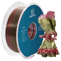 Geeetech Silk PLA -filament voor 3D -printer, 1,75 mm dimensionale nauwkeurigheid / - 0,03 mm 1 kg spoel (2,2 lbs)