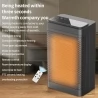 YND-1200D 1500W Desktop Mini Electric Heater, PTC Ceramic Space Heater, Remote Control, Touch Screen, 3-Gear Adjustment