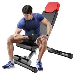 Fijnere vorm 5-in-1 halterbank, 660 lbs gewichtslimiet Opvouwbare trainingsapparatuur voor krachttraining Full Body Workout