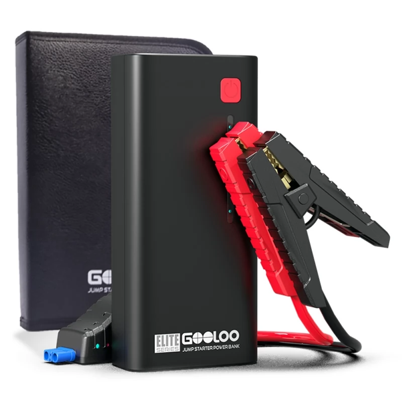 GOOLOO Car Jump Starter,1200A Peak Jumper Pack(Up to 7.0L Gas or 5.5L  Diesel Engine),12V Portable Auto Battery Booster Box with Wall Charger  SuperSafe