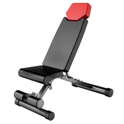 Finer Form 5-in-1 Weight Bench, 660lbs Weight Limit Foldable Training Equipment for Strength Training Full Body Workout