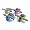 Blascool MD-ABRW-B faltbarer Mute AB Roller Bauchtrainer doppelte Reifen Hüfte Abnehmen Indoor Trainingsgerät für Muskeln