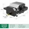 SCULPFUN 30L/Min 200-240V Luftpumpenkompressor für Lasergravierer, einstellbare Geschwindigkeit, geräuscharm - EU-Stecker
