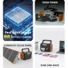 Flashfish A1001 1030Wh/1000W Portable Power Station Solar Generator, 278400mAh, Pure Sine Wave AC Ports, 7 Outputs - EU Plug