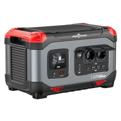 ROCKPALS RP1300 Portable Power Station, 1254.4Wh LiFePO4 Battery Solar Generator, 1300W AC Outlets, Peak 2000W, 9 Output