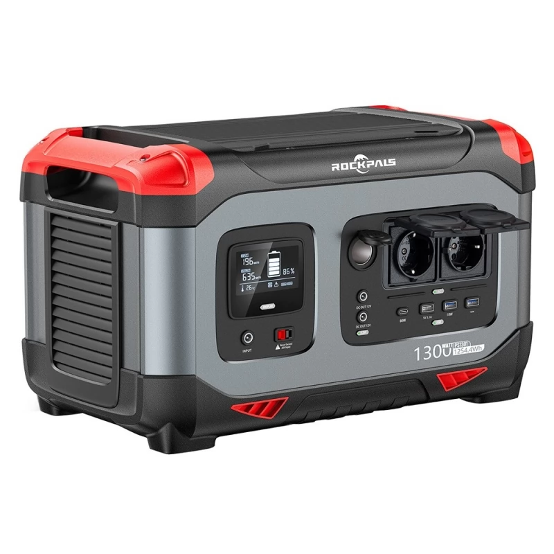 ROCKPALS ポータブル電源 RP1300 1254Wh 2台セット ROCKPALS RP1300 Portable Power Station, 1254.4Wh LiFePO4 Battery