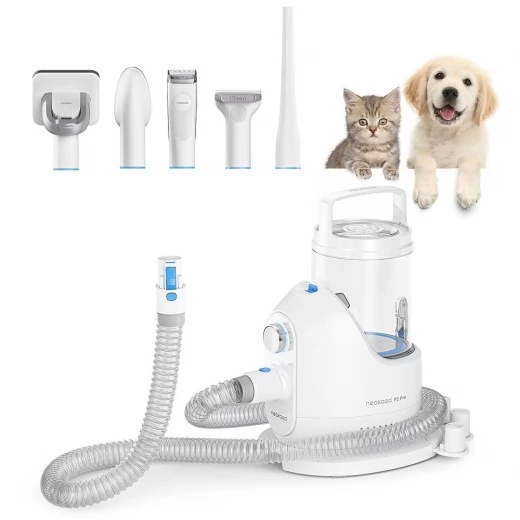 Neakasa P2 Pro Dog Clipper with Vacuum Cleaner, Professional Pet Grooming Set, Pet Hair Clipper with 5 Care Tools