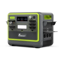 FOSSiBOT F2400 2048Wh/2400W Portable Power Station Solar Generator, Charge the electric bike & e-scooter