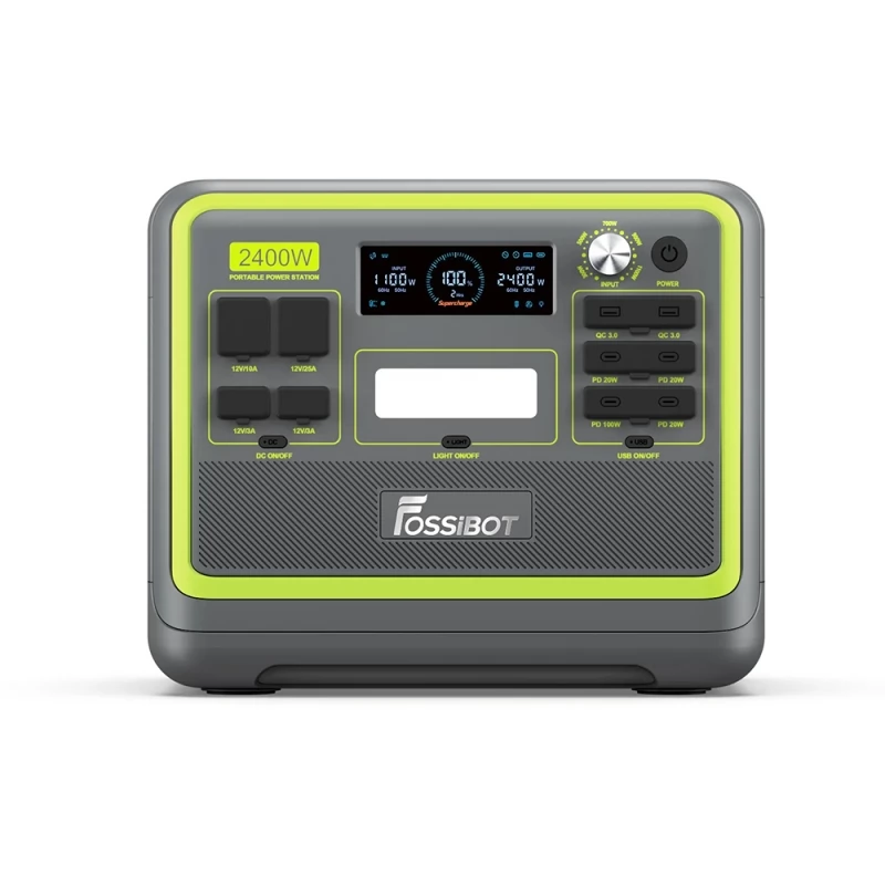 FOSSiBOT F2400 2048Wh/2400W Portable Power Station Solar Generator