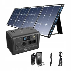 BLUETTI EB70 716WH 1000W LiFePO4 Battery Portable Power Station Solar Generator Bluetti SP200S 18V 220W Solar Panel Kit