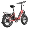 FAFREES FF20 Polar 20*4.0'' Tire Foldable Electric Bike, 48V 500W Motor, Dual 10.4Ah Batteries - Red