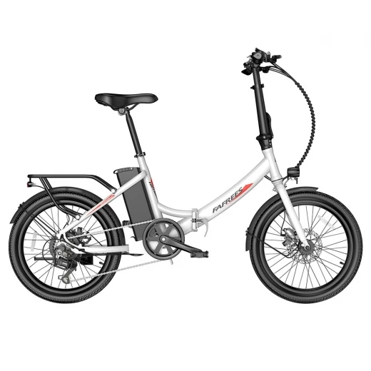 

FAFREES F20 Light 20*1.95'' Tire Foldable City Electric Bike, 48V 250W Motor, 14.5Ah Battery - White
