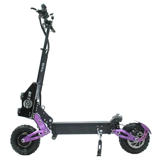BEZIOR S2 PRO 11'' Tire Electric Off-Road Scooter, 1200W*2 Dual Motor, 23Ah Battery, 65km/h Max Speed