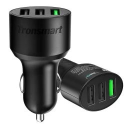 Tronsmart 3-port USB Car Quick Charge QC 3.0 42W