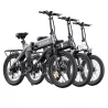 2023 Nieuwe versie ENGWE C20 Pro 20*3.0" dikke banden opvouwbare elektrische fiets, 250W motor, 15.6Ah batterij, 25Km/h - Grijs