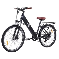BEZIOR M3 26*2.1 Inch CST Tires Electric Bike, 48V 500W Motor, 10.4Ah Battery, Max Speed 32km/h - Black