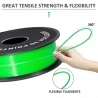 Geeetech PLA-Filament für 3D-Drucker, 1,75 mm Maßgenauigkeit +/- 0,03 mm, 1kg Spule  – Grün