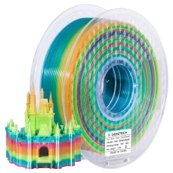 Geeetech PLA Filament for 3D Printer, 1.75mm Dimensional Accuracy +/- 0.03mm 1kg Spool (2.2 lbs) - Multicolor