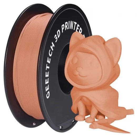Geeetech Matte PLA Filament for 3D Printer, 1.75mm Dimensional Accuracy  /- 0.03mm 1kg Spool (2.2 lbs) - Orange