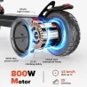 iScooter IX4 10 Zoll Wabenreifen Elektroroller, 800W Motor, 45km/h Höchstgeschwindigkeit, 48V 15Ah Batterie, 40-45km Reichweite