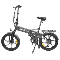 PVY Z20 Pro 20*2.3 Inch opvouwbare elektrische fiets, 500W naafmotor, 10.4Ah verwijderbare batterij, 25 km/h, 80-100km - Grijs