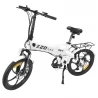 PVY Z20 Pro 20*2.3 Inch opvouwbare elektrische fiets, 500W naafmotor, 10.4Ah verwijderbare batterij, 25 km/h, 80-100km - Wit