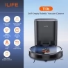 ILIFE T10s 3000Pa Suction Robot Vacuum Cleaner, 2-in-1 Vacuum and Mop, Self-Emptying Station, 2.5L Dust Bag